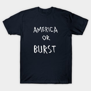 America or Burst (white text) T-Shirt